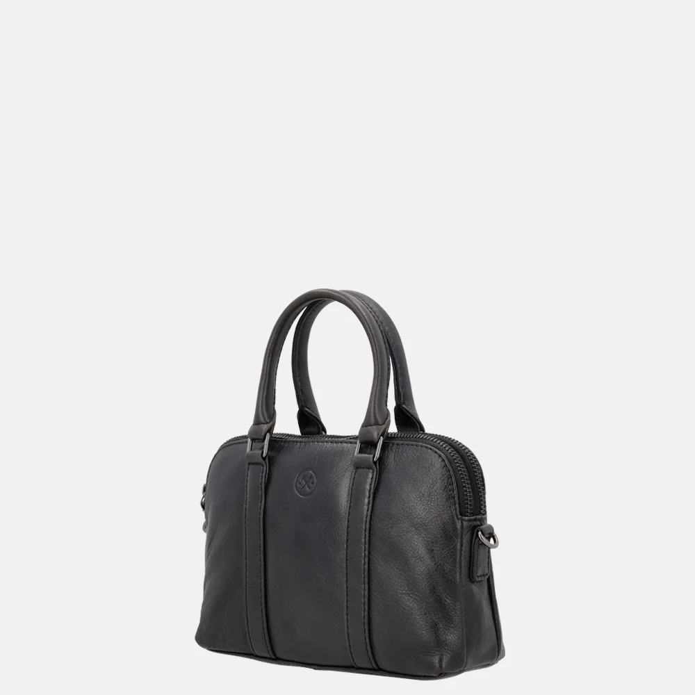 Hide & Stitches Porto handtas S zwart | 018559-Zwart